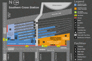 Southern Cross Station Map Southern Cross Station - Melbourne Car Parking Map & Shops