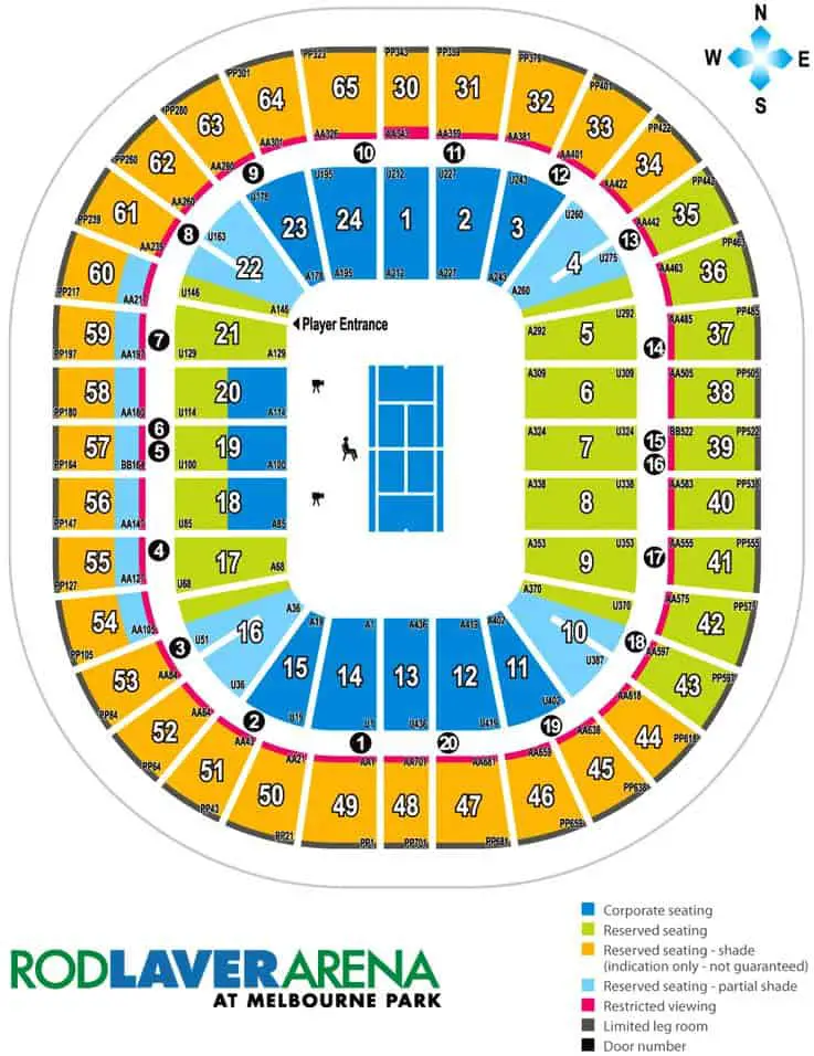 Rod Laver Arena Seating Plan Map, Events & Parking