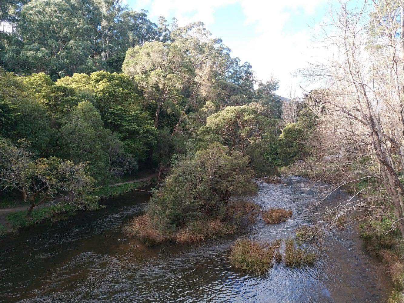 Yarra River - Melbourne History & Bike Trail Map